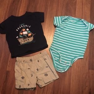 6M CARTER’S Captain Adorable 3 piece set